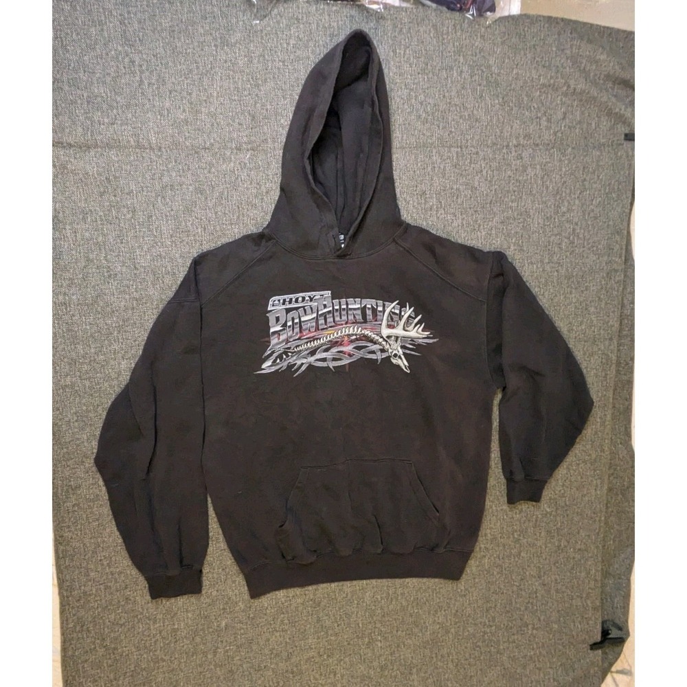 Hoyt Archery Bowhunter Mens XL Hoodie Sweatshirt Hunting Graphic Outdoor Jacket